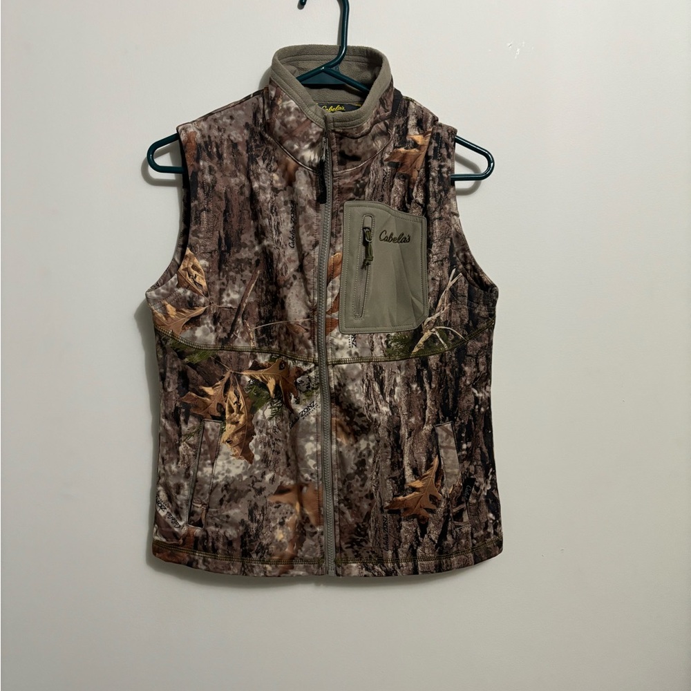 Cabela's Green and Brown Camouflage Jacket